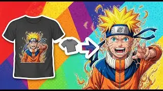 Turn a T-Shirt Sticker into a Naruto Drawing: Easy DIY Tutorial