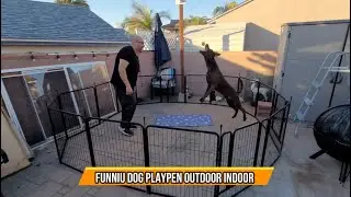 FUNNIU Dog Playpen Outdoor Indoor