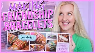 How to Make DIY Friendship Bracelets 💗⚡️Using Loopdedoo friendship bracelet maker for the first time