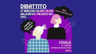 Finale Torneo Interuniversitario di Dibattito DiCo 2023/24