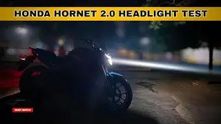 Honda Hornet 2.0 HEADLIGHT TEST 2026 | GC Motovlogs