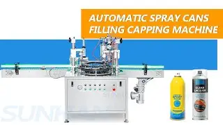 How To Use Automatic Aerosol Cans Liquid and Gas Filling Spray Cap Capping Machine