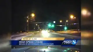 High-speed police chase caught on camera