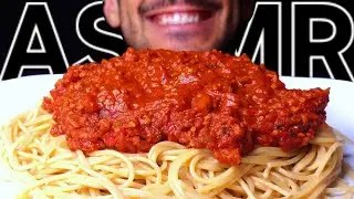 ASMR SPAGHETTI BOLOGNESE PARMESAN PASTA (EATING SOUNDS) NO TALKING MUKBANG
