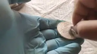 Удаление молочных пятен с серебряных монет II.How to remove Milk Spots from Silver Coins II.