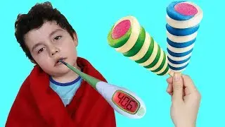 Yusuf Hasta Oldu! Kid Has a Cold | Funny Kids Video