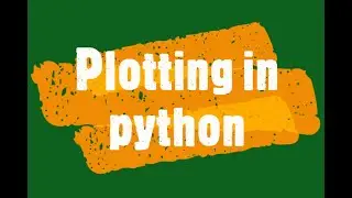 Plotting in python