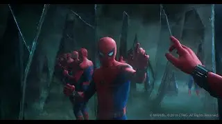 Peter Parker Spider-Man vs Quentin Beck Mysterio Illusion Scene - Spider-Man Far From Home (2019) HD