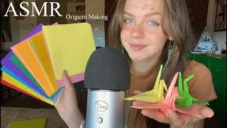 ASMR Making Origami (Paper Folding Sounds)