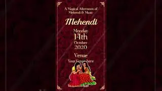 Red Rose Theme Wedding invitation Video - Save The Date | Code-W11