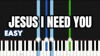 Hillsong Worship - Jesus I Need You | EASY PIANO TUTORIAL by Synthly