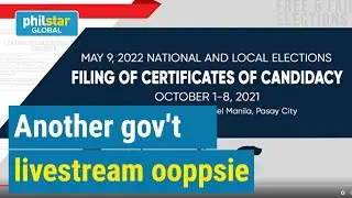 COC filing livestream interrupted by Comelec officials' conversation