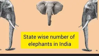 Elephant 🐘 population of #India  State wise. #elephant&nbsp;#population#comparison