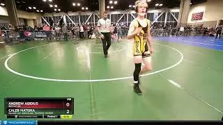110 Lbs Quarterfinal - Caleb Matiska, Inland NW Wrestling Training Center Vs Andrew Agidius, Big C