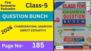 Class v Duff and Dutt English.First Summative Evaluation.Page-185.