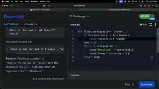 🎥  DSA the Python Way &mdash; Ep. 12: Build a Simple Flash Card in Python