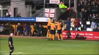 GOAL! - Tom Elliott Heads The U's In Front