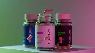 medicine pills product animation