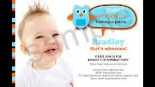 birthday party invitations