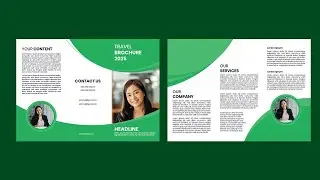 How to Design Brochure In Illustrator Tutorial |Tri-Fold (3 fold) Brochure Design | Company flyer