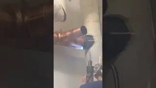 Having fun replacing old 2in copper pipe! #plumbing #plumbertools #welding #trades #welder