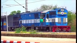VSKP WDM3D Departs With Visakhapatnam - Durg Passenger Train from Bhilai Power House (BPHB)