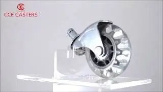 CCE CASTERS-2.5 Inch 10mm Stem Office Chair Caster Wheels Transparent