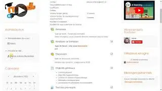 14 - Configuration d'un cours Moodle