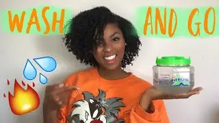 WASH & GO ROUTINE USING WETLINE XTREME GEL || (THE HYPE IS REAL) 💦🔥