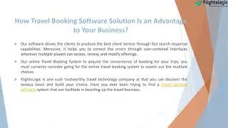 Travel Booking Software
