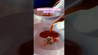 SUN PRINCESS Seafood Bisque: Crown Grill 🛳️🍲 #shorts #cruise #sunprincess #food