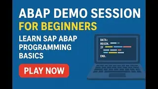 ABAP Demo Session for Beginners | Learn SAP ABAP Programming Basics