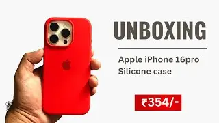 Unboxing Iphone16pro case Red Silicone copy #apple