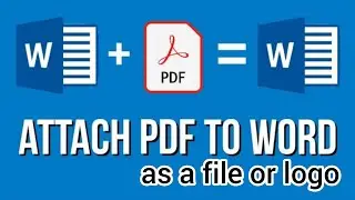 Solution to insert PDF file showing as ICON in Word |Insert PDF files into Word document
