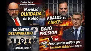 Navidad Koldo y Abalos. Gobierno desaparecido. Izquierda dividida Aragón. 29/12 Confirmado Moncloa