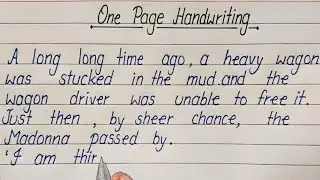 One Page Neat And Clean Handwriting ।। Good English Handwriting ।। Handwriting Practice For Kids ।।