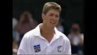 New Zealand vs Zimbabwe 1st test 1996 - Random 1st Innings highlights (low sound)
