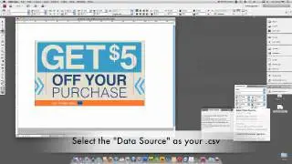 DataMerge using InDesign