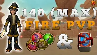 WIZARD101: 140 (MAX) FIRE PVP GEAR AND DECK SETUP (UPDATED)