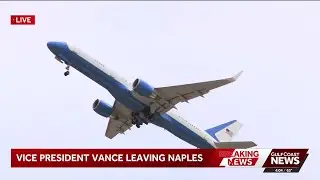 Vice President JD Vance departs Naples after high-dollar private fundraiser in Naples