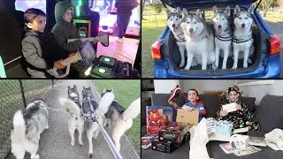 LIFE WITH 4 SIBERIAN HUSKIES & 3 SONS | JACOB'S AND ISAAC'S BIRTHDAY!
