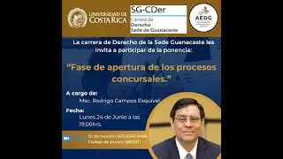 2024  FASE DE APERTURA DE LOS PROCESOS CONCURSALES