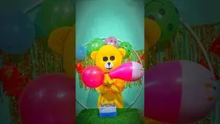 Mr Teddy ❤️🩷 Red & Pink Balloon Dance | Super Cute ASMR 🎈✨