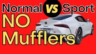 NO MUFFLERS - 2020 GR SUPRA - MAGNAFLOW NORMAL MODE VS SPORT MODE