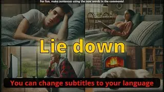 Lie down meaning with 5 examples