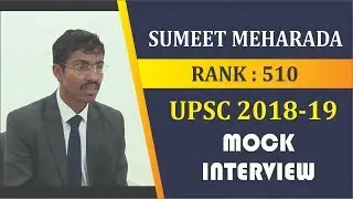 Sumeet Meharada : AlR 510 UPSC 2019-20: IAS Topper Interview By Chahal Academy