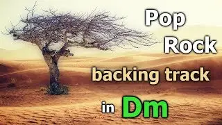 Melodic Pop Rock Guitar Backing Track in Dm