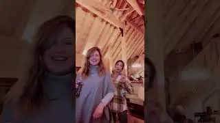 Cabin Vibes: Two Women Dancing Indoors#CabinVibes #Dancing #GoodTimes #IndoorFun