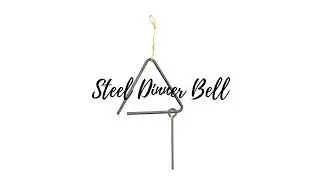Steel & Aluminum Chuck Wagon Triangle Dinner bell