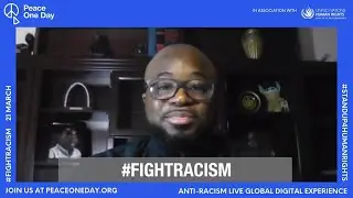 Arrey Obenson supporting Anti-Racism Day 21 March